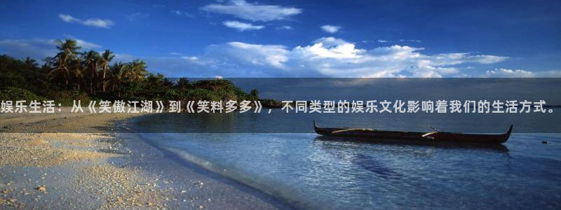 天狮娱乐：娱乐生活：从《笑傲江湖》到《笑料多多》，不同类型的娱乐文化影响着我们的生活方式。