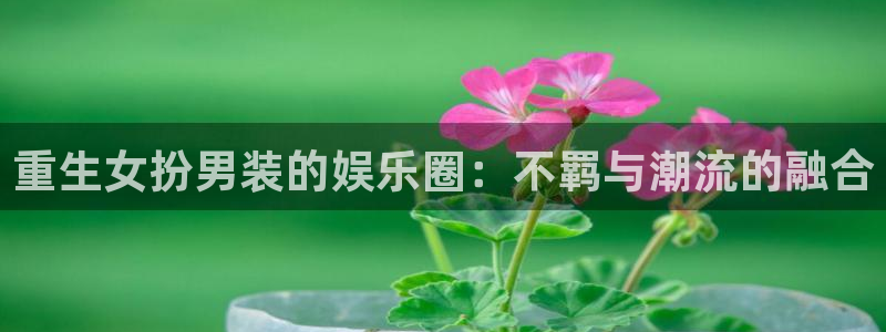 天狮娱乐：重生女扮男装的娱乐圈：不羁与潮流的融合